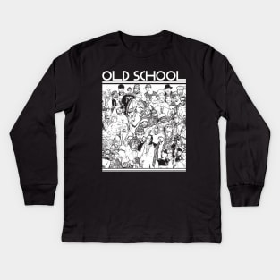 Old school // Hip hop Kids Long Sleeve T-Shirt